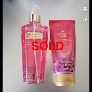 * SOLD * Victoria secret spray and lotion